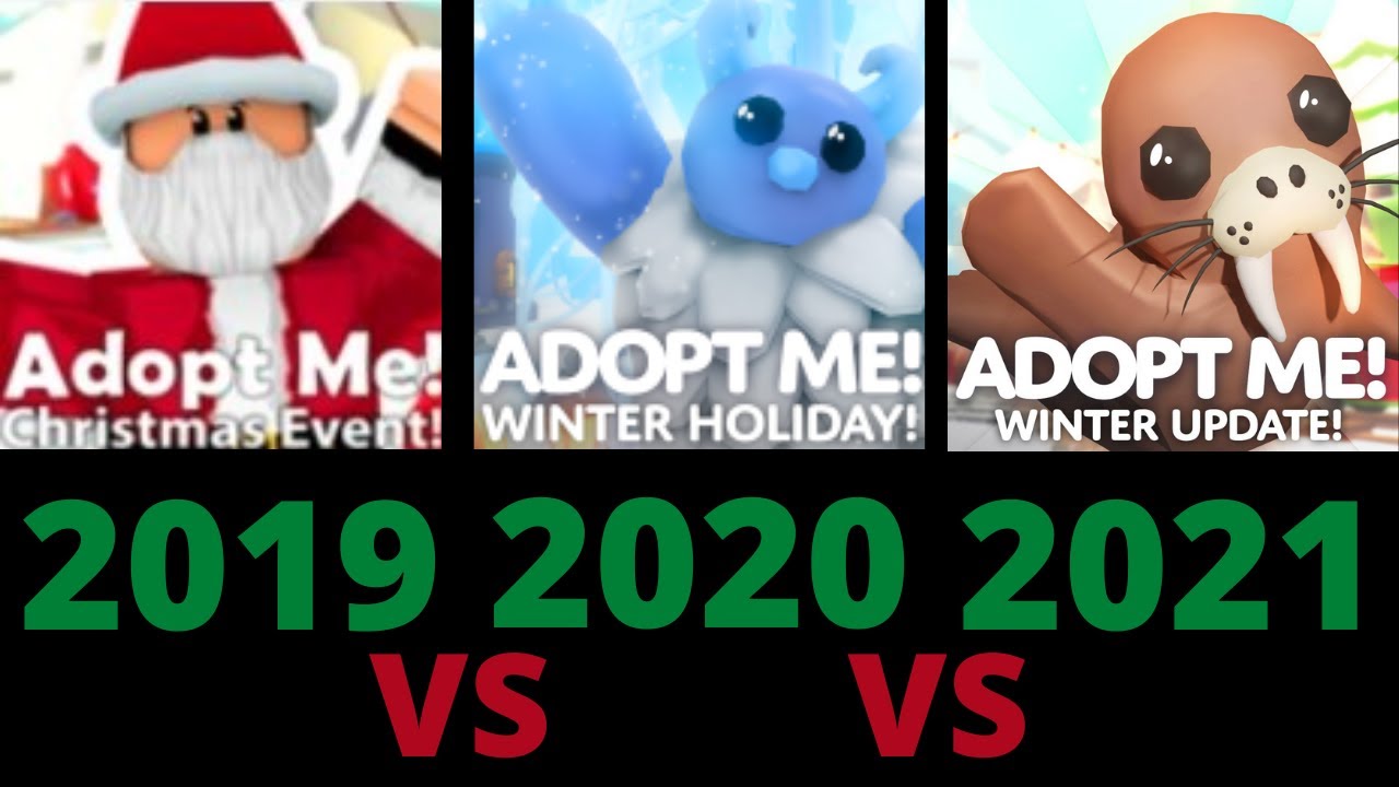 Christmas/Winter Event 2019 vs 2020 vs 2021 (THE ULTIMATE COMPARISON🔥) | Roblox Adopt Me!